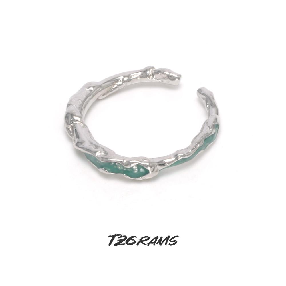 

Простые элегантные женские эмалированные кольца из настоящего серебра 925 пробы с капающей глазурью для указательного пальца, изысканные ювелирные изделия