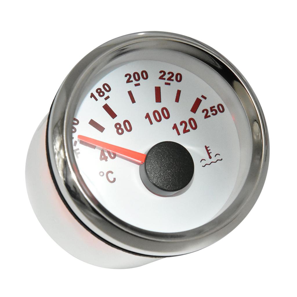 2"52mm Water Temp Gauge 40-120℃ 100-250 ℉ Water Temperature Meter Water Temp Indicator For Car Truck Boat Auto Accessories