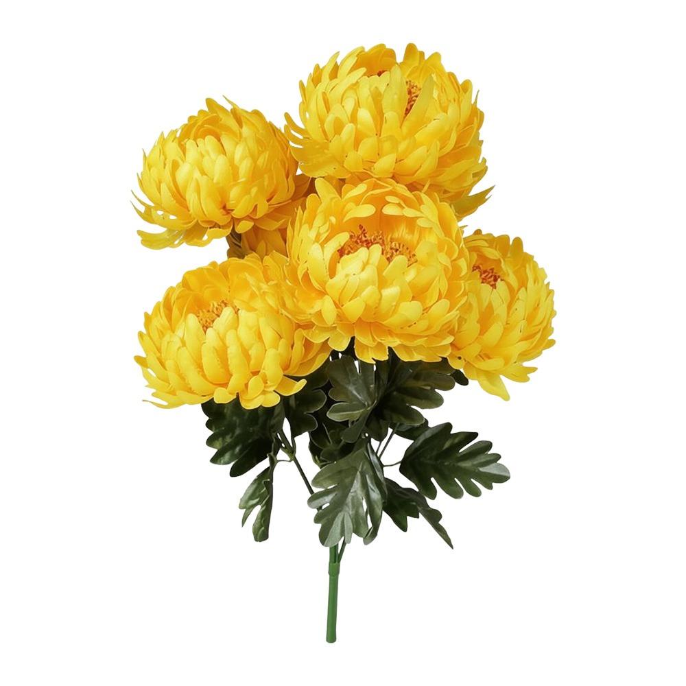7Head Artificial Flower DIY Flower Silk Chrysanthemum Bouquet Worship Supplies Floral Arrangement Flowers Bouquet