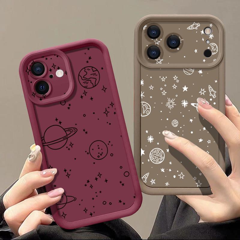 Weiche TPU-Handyhülle Für iPhone 17 Pro 15 16 Pro Max 14 13 Pro Max 16e 17e Stoßfeste Sternenmuster-Bonbonfarbe Silikonhülle