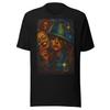 Chicana Clown con Máscara — Arte Cholo Lowrider con Rosa y Estilo Urbano Unisex t-shirt