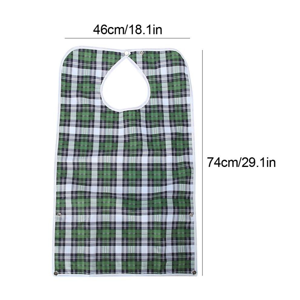 Adult Waterproof Mealtime Bib Double Layer Elder
