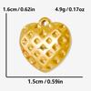 5pcs/Lot Gold Color New Bowknot Sun Heart Stainless Steel Pendants For Jewelry Making Supplies DIY Charms Bulk Earrings Pendant