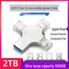 Interface USB 4-en-1 Haute Vitesse Compatible pour Apple & Android (64 Go, 128 Go, 256 Go, 512 Go, 1 To)