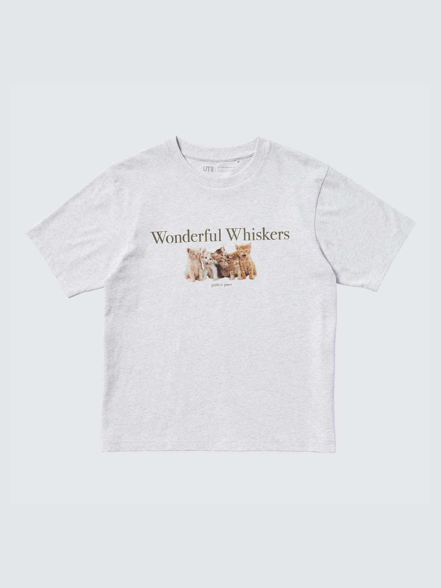 

Uniqlo Япония Фотография кота Ut Свободный крой 02 LIGHT GRAY/3XL