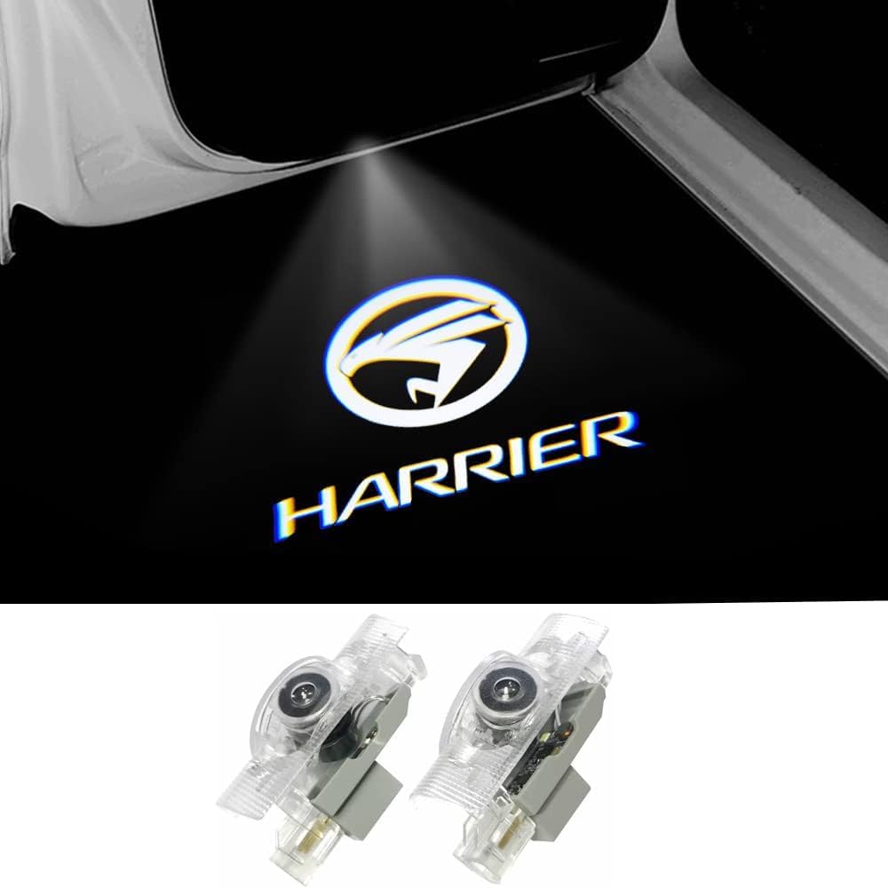 Courtesy Door Welcome Courtesy Laser Logo LED Logo Projection HD Set of Car Courtesy Lights Compatible with and 80 Series Toyota Harrier Light, Light,