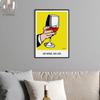 ALCOHOLIDAY Art Stylish Pop No No Life Poster, Poster, A2, Interior, Scandinavian, Alcohol, Wine, Art, Wine,