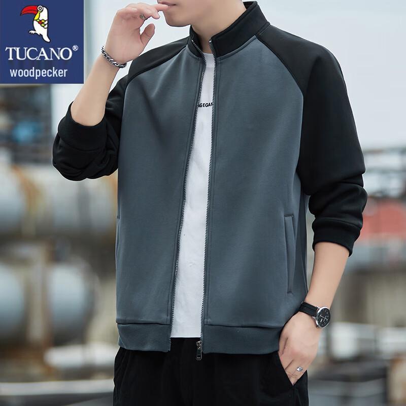 Tucano Men's Stand-Collar Casual Two-Tone Jacket