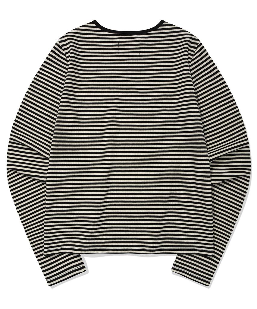 RETRIEVER CLUB Basic Stripe Long Sleeve [Black]