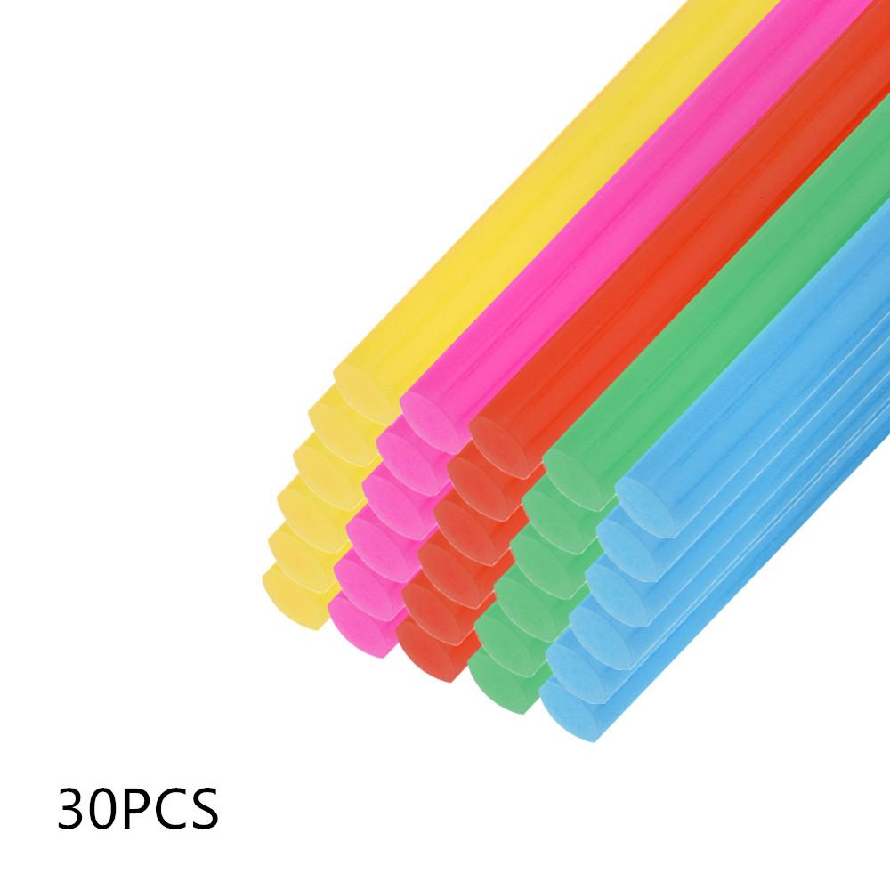 10pcs/30pcs Colored Hot Melt Glue Sticks 7x100mm for DIY Art Craft Stamp Repairs Gluing Projects, Adhesive Purpose Glue Stick Standard