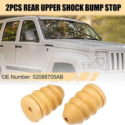 2Pcs Rear Upper Shock Bump Stops For 2002-2007 Jeep Liberty KJ Part # 52088705AB