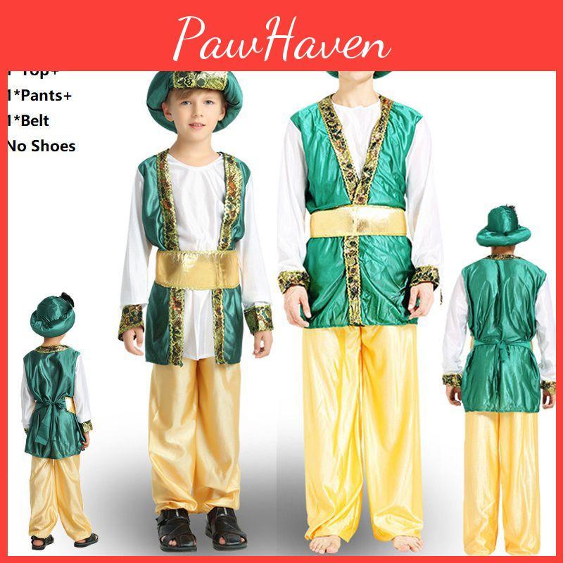 Exquisite Boys Halloween Costume For Arabian Prince King Themed Parties