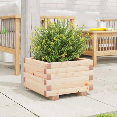 Plant Pot 40x40x26.5 Cm Solid Pine Wood