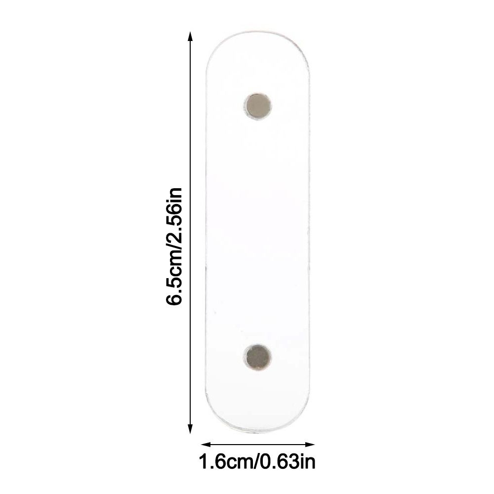 10PCS Magnetic Magnetic Nail Holder Clear Design Acrylic Strip Display  Manicure Practice
