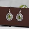 925 Sterling Silver Handmade Jewelry, Peridot Silver Earring, August Birthstone Earring, Gift For Her, Women Jewelry