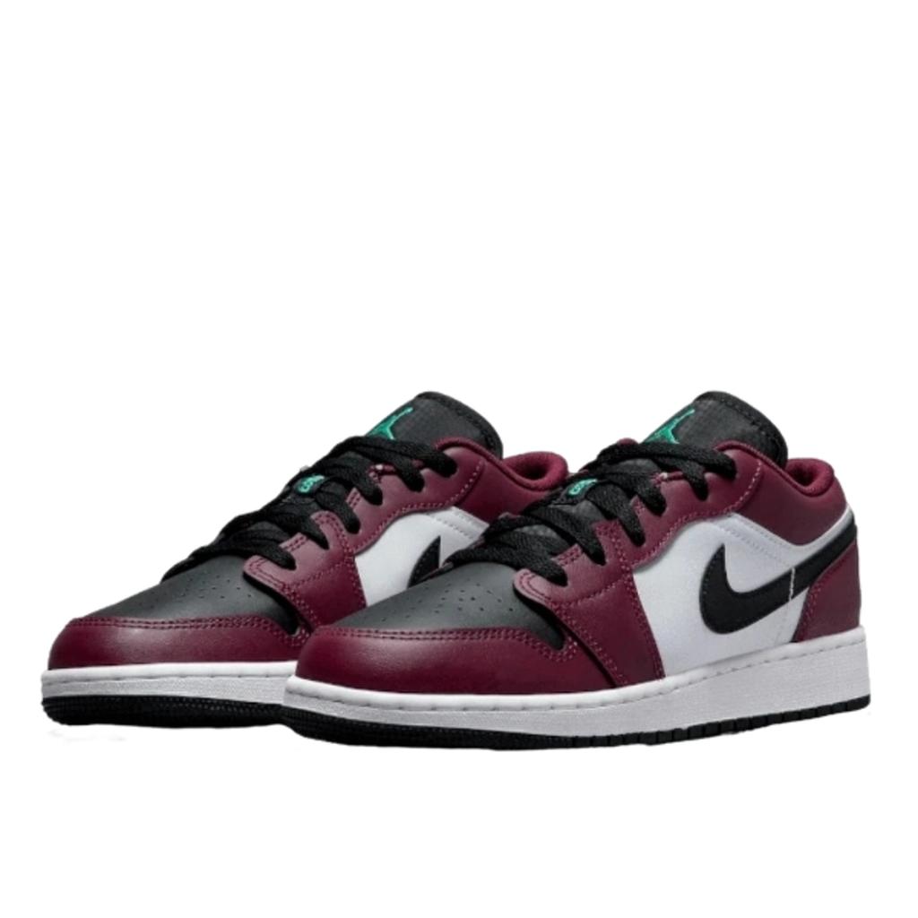 Air Jordan 1 Low SE Dark Beetroot Black Roma Green