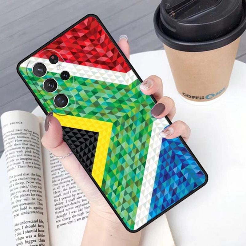 South African Flag phone case Cover For Samsung Galaxy S24 S25 Ultra S21 S22 Ultra S10E Note 10 Plus Note 20 FE S23