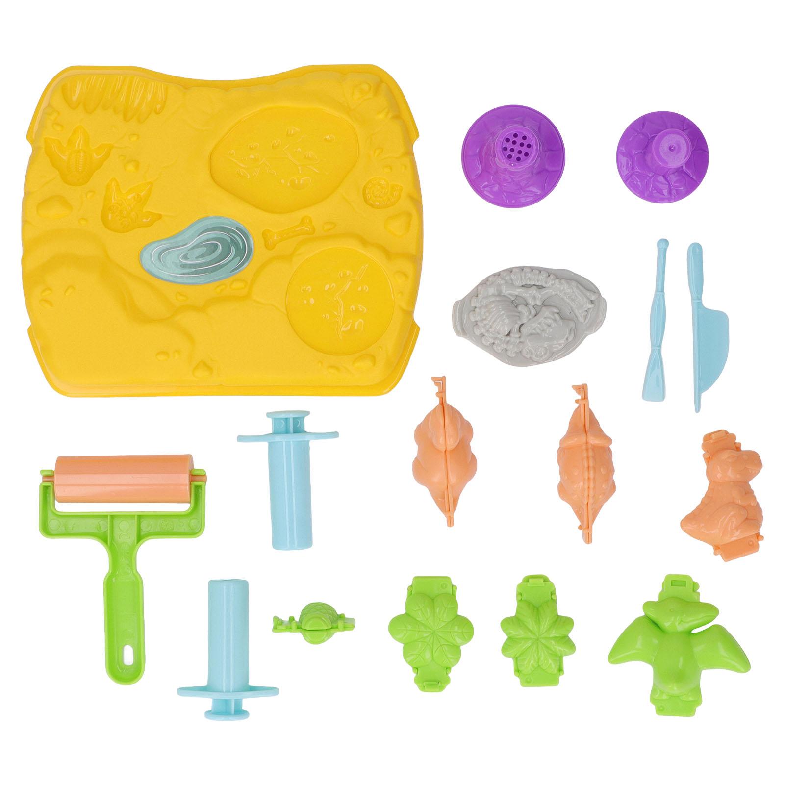 

Пластилин для моделирования, нежный, мягкий, эластичный, форма для динозавра, вулкана, набор инструментов для цветной рисовой глины, высыхающий на воздухе