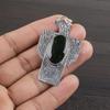 Natural Seraphinite Gemstone 925 Sterling Silver Jewelry Designer Pendant 2.03" AJP-2273