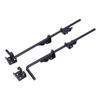 2pcs Door Drop Rod 18 Inch Heavy Duty Solid Steel Black Powder Coated Thicker Gate Ground Latch for for Single Double