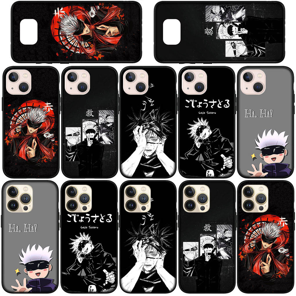 Phone Case for Samsung Galaxy S25 S24 S23 iPhone 16 15 Xiaomi Redmi Note 14 13 12 16E X 11 Pro Max OPPO Moto Huawei Jujutsu Kaisen Gojo Satoru Cover