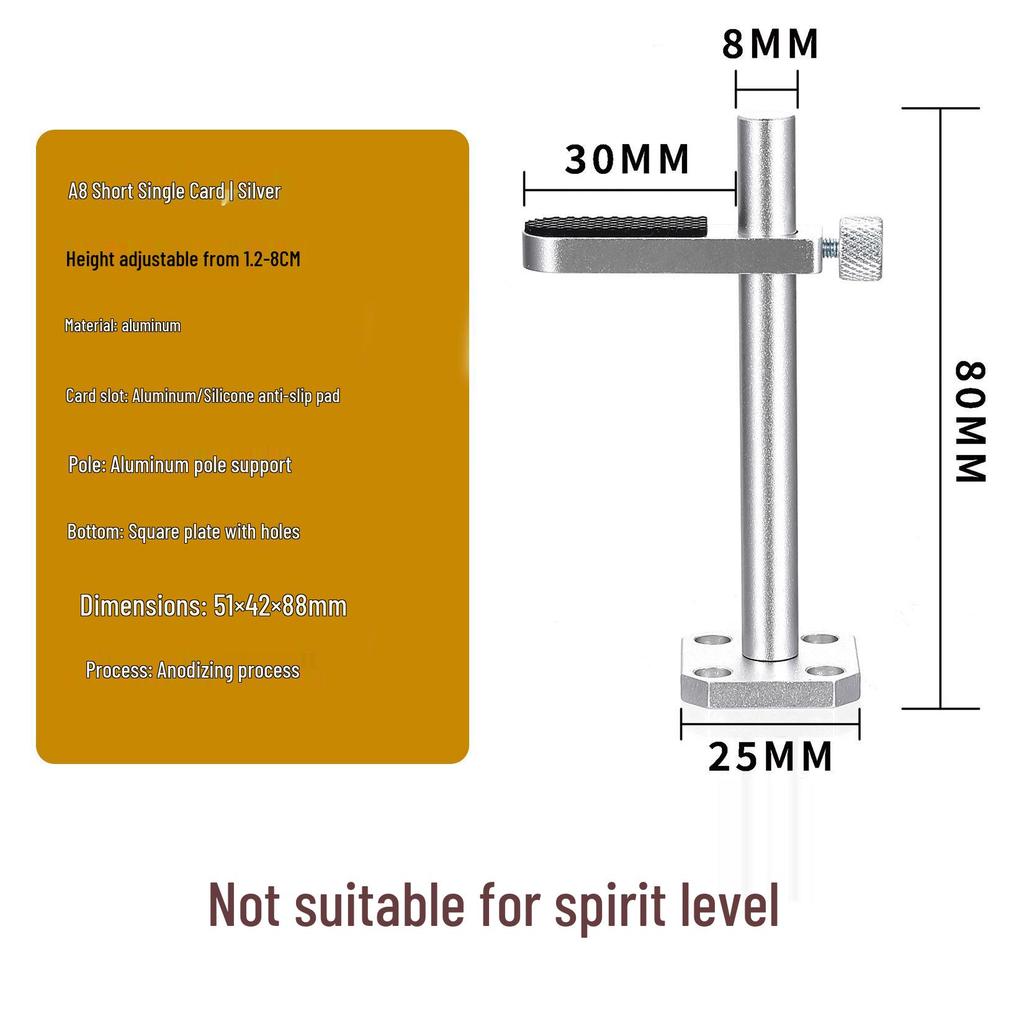 Graphics Card Support Bracket: Full Aluminum Alloy, Vertical Magnetic Base, Anti-Deformation for 4080Ti Desktop PCs