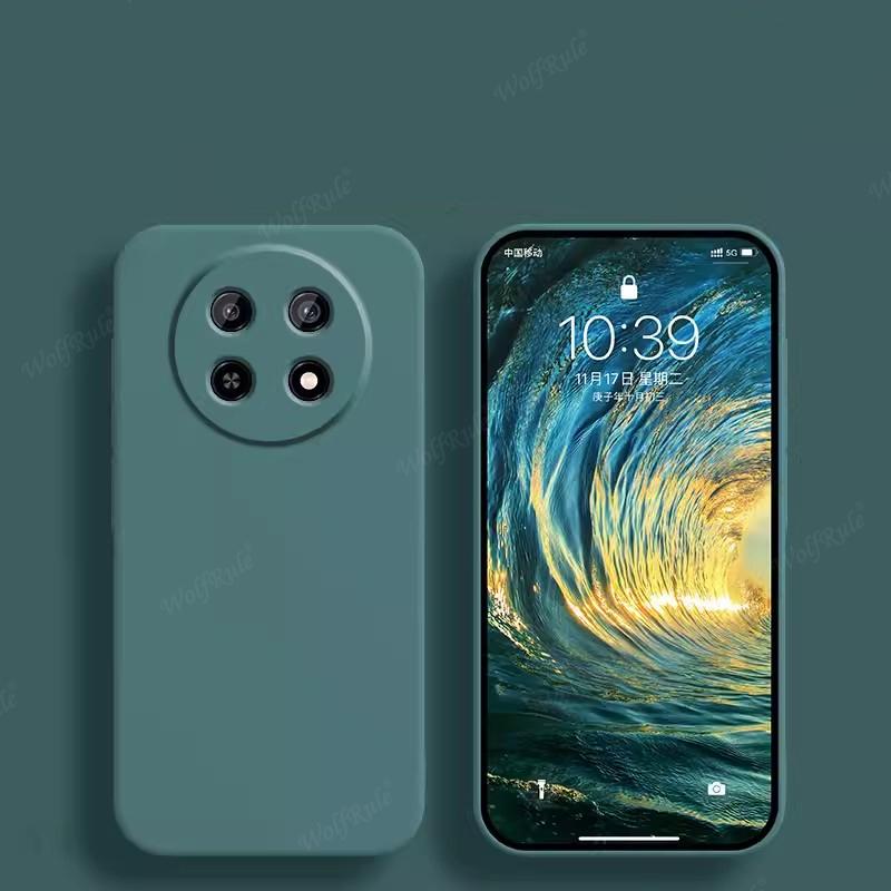 Für Huawei Nova 12i Hülle Abdeckung Huawei Nova 12i Capa Handy Rückseite Bumper Stoßfest TPU Flüssigsilikon Weiche Fundas Huawei Nova 12i