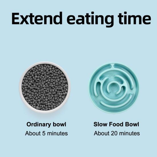 Slow Feeder Dog Bowl Slow Feeding Pet Bowl Maze Puzzle Bowl Prevents Choking Gulping for Dogs And Cats Healthy Eating
