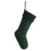 Yarn Knitted Christmas Socking Solid Color Christmas Gift Bag Xmas Tree Hanging Ornaments  Holiday