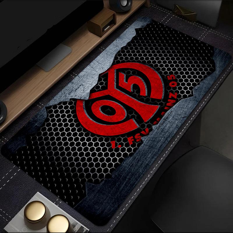 Red Emblem FSV Mainz Mouse Pad, Rubber Base, Mouse Pad for Gamers and Office Use, Gaming Desk , Easy To Clean Mat Christmas fan gifts