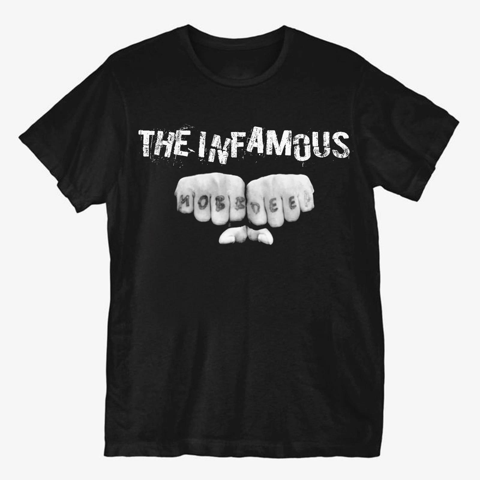 The Infamous Mobb Deep Tee, Mobb Deep Fist Bump Tee, for 80s Hip-hop Fans XXL