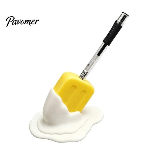 Creative Pencil Cup Cute Melting Popsicle Pen Holder, Unique Decorative Stationery Organizer, Colorful Marker Holder Durable PLA Container for Office