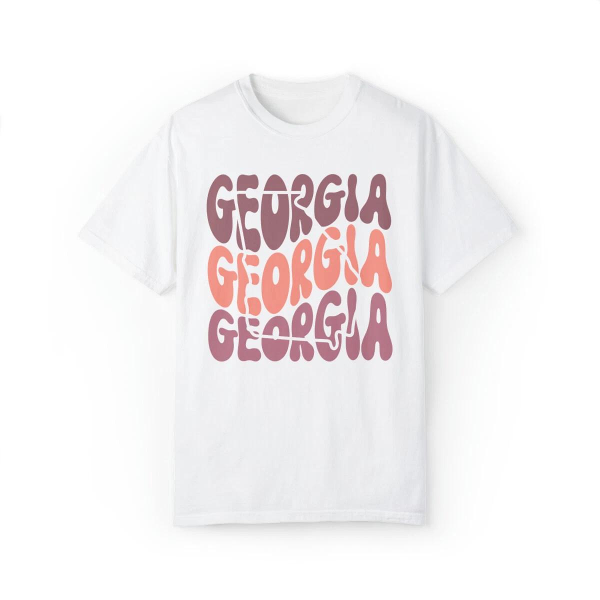 Georgia State Graphic T-Shirt, Georgia Travel Gifts, Moving to GA New Job S