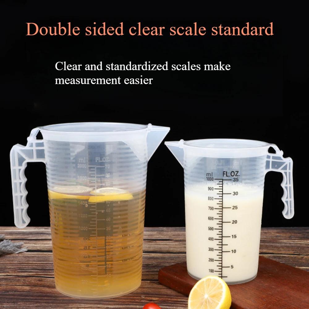 Thickened Baking Measuring Cup with Scale, Measuring Cup with Dust Cover, High-temperature Resistant Baking Measuring Cup