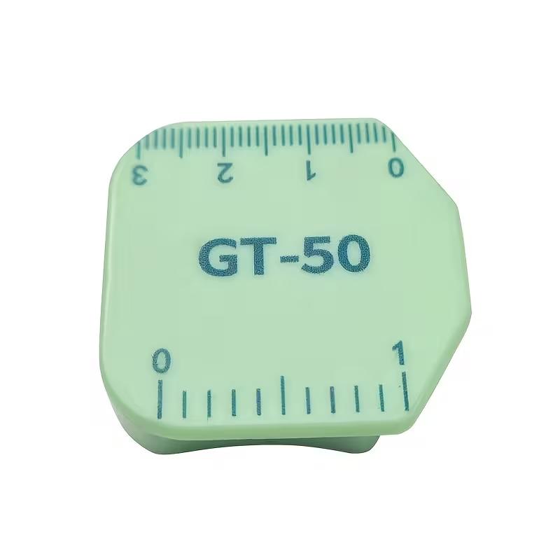

1pc Sewing Positioner with Scale & Anti-Roll Edge Stopper - Polygonal Plastic Magnet Cloth Gauge Suitable for Sewing Machines зелёный
