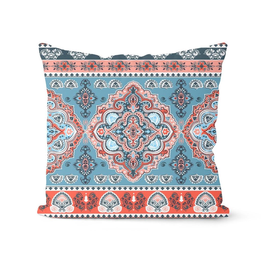 Retro Abstrakt Geometrisch Ethnisch Stil Kissenbezug Weiche Einrichtung Amerikanischer Sommer Sofakissen