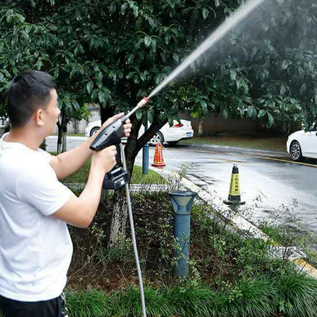 200W High Pressure Washer Machine Handheld Auto Spray Powerful Car Washer Garden Nozzle Water Pump 12V with 10000mAh Battery