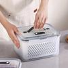 Multipurpose Food Storage Container with Removable Colander Accessory for Easy Draining and Long Time Use Preservation