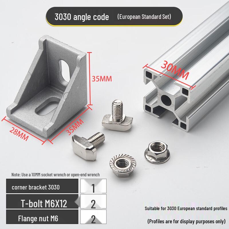 Industrial Aluminum Profile Corner Brackets