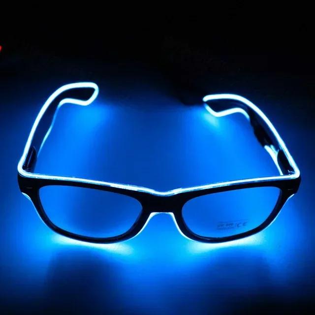 Led Glasses Neon Party Flashing Glasses EL Wire Glowing Gafas Luminous Bril Novelty Gift Glow Sunglasses Bright Light Supplies