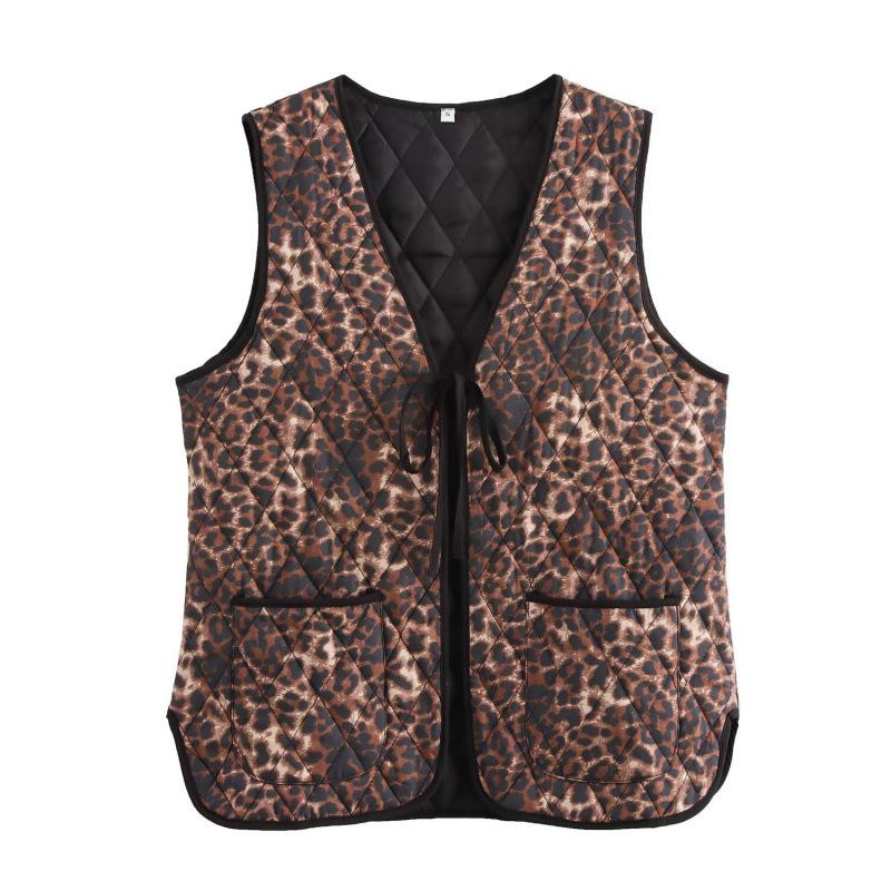 

Winter Fashion Women s Lace-up V-neck Streetwear Vest Small