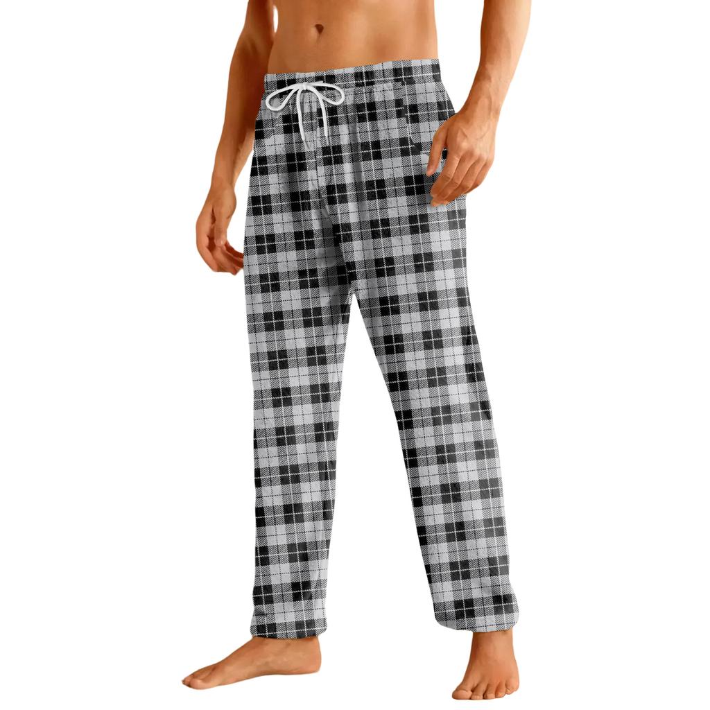 Men's Home Soft Pajama Pants Drawstring With Pockets Casual Sports Pants