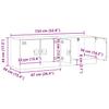 TV Stands 2 Pcs Mustard Yellow 67 X 39 X 44 Cm Steel