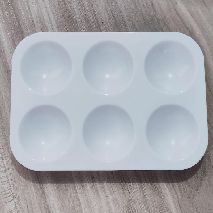 20 Pcs Artist Paint Palette Mixing Tray Watercolour Paints Palette 6 Grids Palette Mixing Palette for Painters