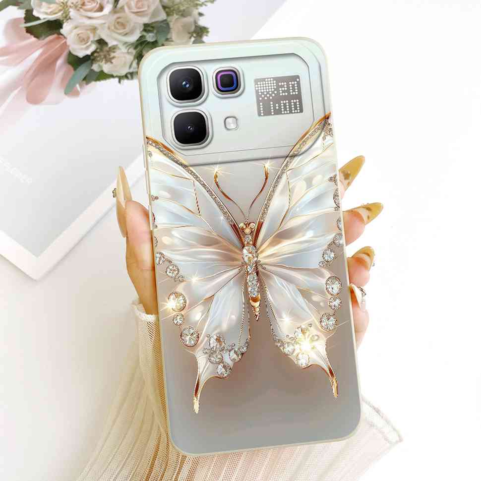 New For Infinix Note 60 Pro 5G X6878 Case Paint Cat Flowers Silicone Cover For Infinix Note 60 5G 6.78" X6879 Phone Cases Bumper