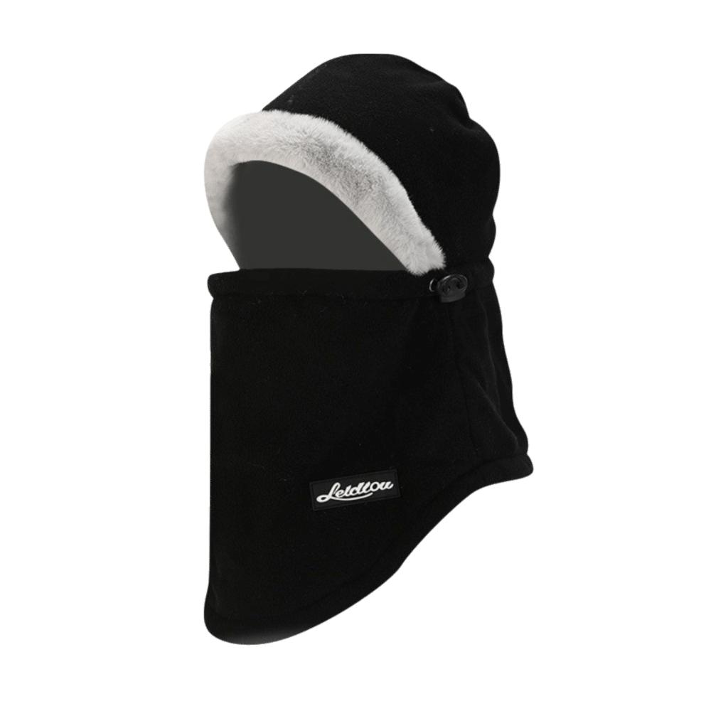 Plush Beanies Cap Windproof Hooded Face Mask New Ear Protection Hat Outdoor