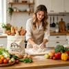 Efficient Cotton Drawstring Bread Sacks For Keeping Baguettes Freshness Compact Kitchen Storage Bag With Sturdy Locked Edges