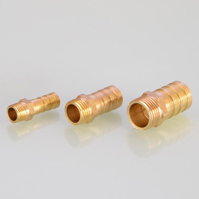 1/8" 1/4" 3/8"Brass Pipe Fitting Barb Tail Male Connector Joint Copper Coupler Adapter Rain Water Filter Agricultural Irrigation