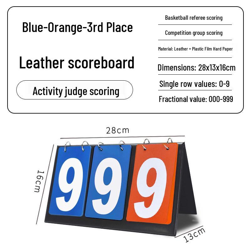 Multi-Sport Flip Scoreboard for Basketball, Billiards, Table Tennis, and Volleyball