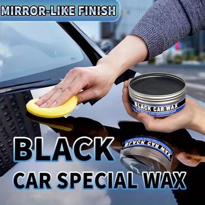 High-Quality 200g Black Car Special Wax | Brightening Agent, Paint Crystal Plating, Waterproof Protection, Removes Minor Scratch
